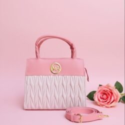 Thailand Original Elegant New Trend Style (tlad) Handbag for Women – Luxury Leather soft pastel pink or rose Colour with Shoulder Strap