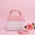 Thailand Original Elegant New Trend Style (tlad) Handbag for Women – Luxury Leather soft pastel pink or rose Colour with Shoulder Strap
