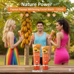 32828a7c0994a5e4c154241ecf484342.jpg Nature Power Papaya Whytitening Facial Wash - 125ml nppw Rich in Vitamins & Antioxidants