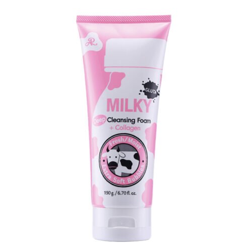 3286395d96ec1201ffee90ee07062f3a.jpg AR ARON GLUTA Milky Deep Cleansing WHITENING Facial Foam Clean Suitable for All Type 190g (Argc)