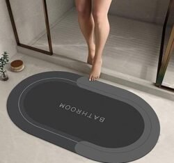 Ultra-Absorbent Extra Large Size Diatomite Bath Mat dbma Toilet Non-Slip Soft Carpet British Standard