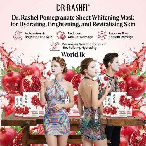 3477ac2505a226f2aa7fea20d76c2fbb.jpg Dr Rashel Pomegranate Sheet Whit+ening dpsm Mask for Hydrating, Brightening, and Revitalizing Skin