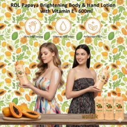 37000fbde1e9aac0394b27b65c95c838.jpg 600ML RDL Papaya Brightening Body & Hand Lotion phbl with Vitamin E - (Original)