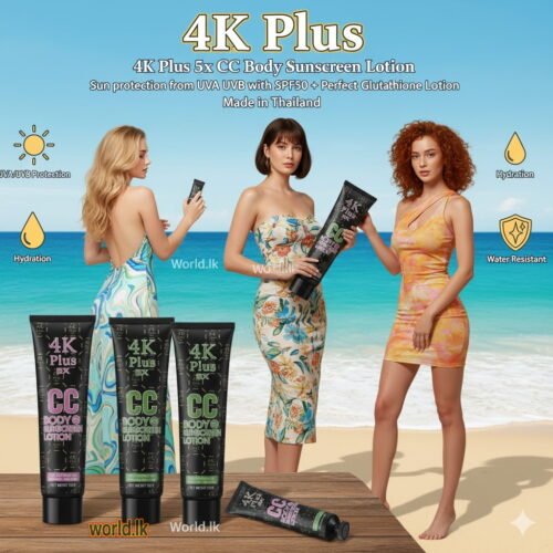 38fcf9ed71e04e48ec2ec3809d77cf5d.jpg 4K Plus 5x CC Body Sunscreen Lotion Sun protection from UVA UVB with SPF50 + Perfect Glutathione Lotion 4kPP