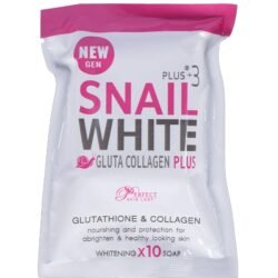 3ba4fbadd7e70de316bf02ef1eeee2bd.jpg Snail White s3gs Plus+3 Gluta Collagen Plus Soap New 80g