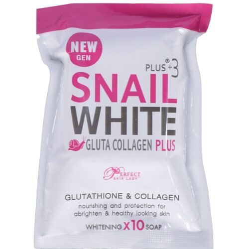 3ba4fbadd7e70de316bf02ef1eeee2bd.jpg Snail White s3gs Plus+3 Gluta Collagen Plus Soap New 80g