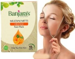 Banjaras fr0 Multani Mitti Orange Face pack Clear Tan Free Skin 100g