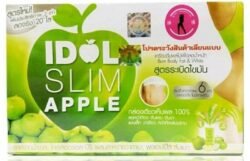 Apple DRINKING Natural Fruit SLIMMING Powder IDOL 10dp Slim Drink Weight Diet Block Burn Fat Radiant Skin 10 Sachets THAILAND