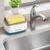 SOAP Pump Kitchen Dish SOAP (ksd) Dispenser and Sponge Holder, 2-in-1 Dish washing SOAP Pump Dispenser for Kitchen Sink