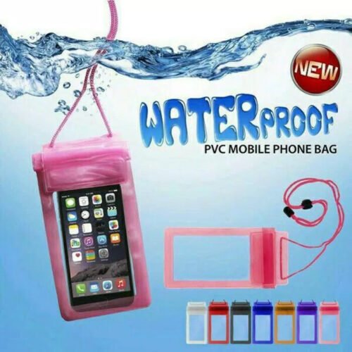 3 Lock Waterproof Mobile Under Water Transparent Bag Swimming, Rain 3 Zip Lock  Sand, Dust Proof Extra Protection Covers  Pouch