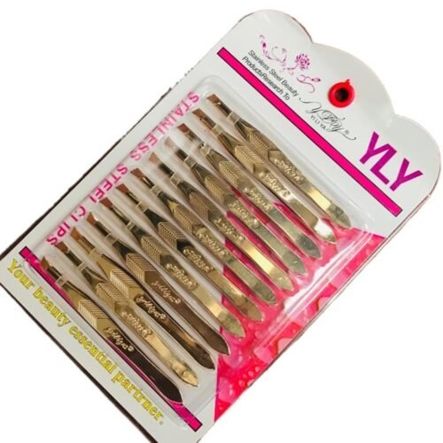 Eyebrow Professional (geps) Gold Twweezer Professional Twweezer for Eyebrow Gold Steel 1pcs