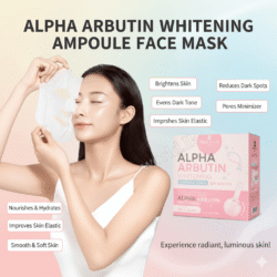 Alpha Arbutin WhitT-*ening Ampoule Face Mask ABAM Skin Brightening Dark Spot Reduction Made in Thailand