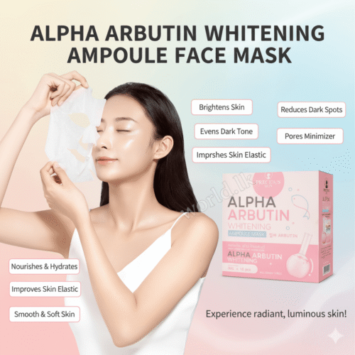 3fccfd2a393f4d79fa9e8940ecd03cdb.png Alpha Arbutin WhitT-*ening Ampoule Face Mask ABAM Skin Brightening Dark Spot Reduction Made in Thailand