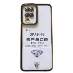 OPPO A54 (4G), Soft Silicone Back Cover Luxury Square (opbc)