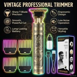 40b10d3d1604793eb5be36b4d887b51f.jpg Rechargeable Vintage Professional T9 Full Set of Hair Trimmer VPPT
