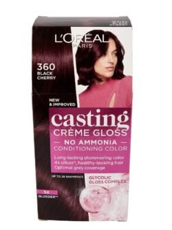 456822ec1be9954a87c01109c3c9a548.jpg 360 Black Cherry Salon Pack L'Oreal Paris Casting Creme Gloss Hair Colour, 60g+ 60ml + 40g ( code 360BC )