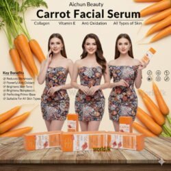 Aichun Beauty Carrot Facial Serum, Collagen + Vitamin E Anti Oxidation All Types of Skin 30ml carr