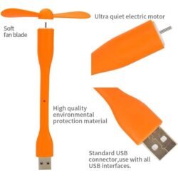 Flexible Mini USB Fan Portable (muf) Detachable Cooling Fan for Pc Power Bank USB Devices Mini Handheld USB Fan