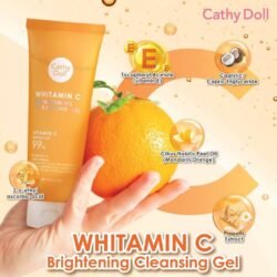 CATHY DOLL Brightening WHITENING Cleansing Gel FACE Wash cdwf Vitamin C reduce black spots 120ml Made in THAILAND