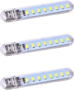 HIGH  Bright 8 LED Energy saving Light vb8e USB Lamp For Any USB, Power Bank, Other 5V USB Source, Computer And PC Notebook Laptop Reading