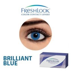 Colour BRILLIANT BLUE - Fresh Look bbcl Color Blends Contact Lens - Full Set - Color Contact Lens (Replacement Cycle: 12 Month)