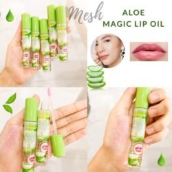 Natural Aloe Vera Magic Pink Mlgs Super Stain Lip Tint Colour Lip Gloss Combines Natural and Advanced Ingredients to Plump Lips