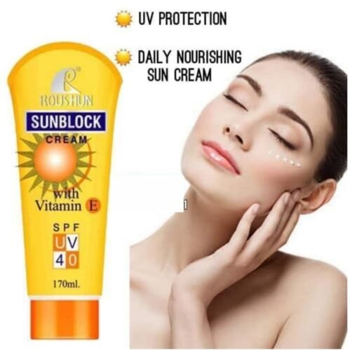 4feb447f1a0e8e4536cdc74c7d87e070.jpg SPF 40 Roushun Sunblock Moisturizing Rsmc Sunscreen Sun Lotion or Sun Cream with Vitamin E 180 ML