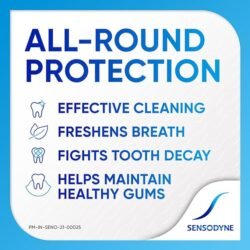 Sensodyne sdy Toothpaste Fresh Mint, Sensitive tooth paste for daily sensitivity protection, 150gm