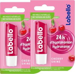 Natural Cherry Shine GERMANY LABELLO Lip Balm with Soft lab4 Red Shine and Shimmer Pigments