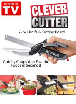 Food-Grade Clever Cutter, 2 In 1 Food Chopper, Knife and Chopping Board CCFC