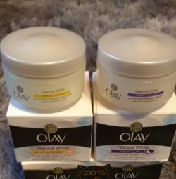 Natural WHITE Fairness Olay Night WHITENING CREAM 50g And Olay Day CREAM SPF, 50g 50g X 2 (2 in 1pack) odnc