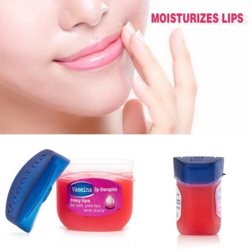 55f3ed24e41e4b1f273bb5526c4d5507.jpg VASELINE Lip Therapy Rosy Vrlt Lips Pure Petroleum Jelly Lip Balm 0.25oz