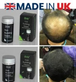 Authentication Code DEXE Hair Building Fibers Dhbf Refill Thickening Fluffy Powder for Man & Women Black