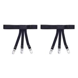 56bc8f2a821593ffa621b9a0070b93cb.jpg Shirt stays clip Adjustable Holder for Men / women (ssc)