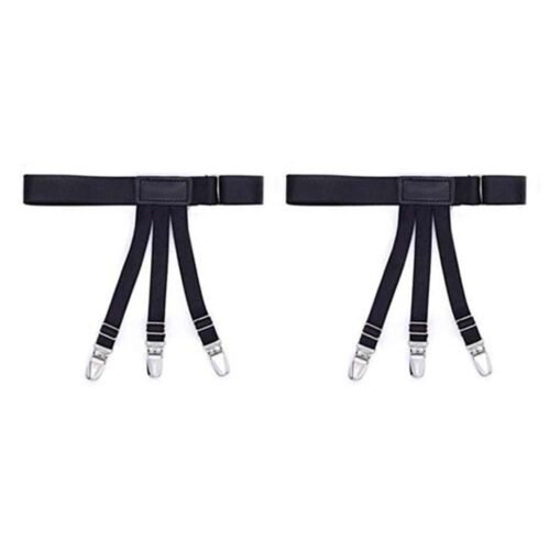56bc8f2a821593ffa621b9a0070b93cb.jpg Shirt stays clip Adjustable Holder for Men / women (ssc)