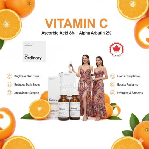 580abbdc32c218d93b55e66bc774cdf8.jpg The Ordinary Vitamin C, Ascorbic Acid 8% + Alpha Arbutin 2%, 30 ml, (Code- Os82) Made in CANADA
