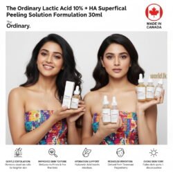 Made in CANADA The Ordinary LACTIC ACID 10% + Ha Superficial Peeling Solution LAS Formulation 30ml