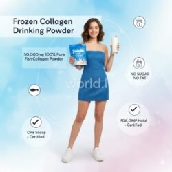 DRINKING FROZEN 100% Gluta Pure Collagen fgrp Tri-Peptide Powder 50,000mg