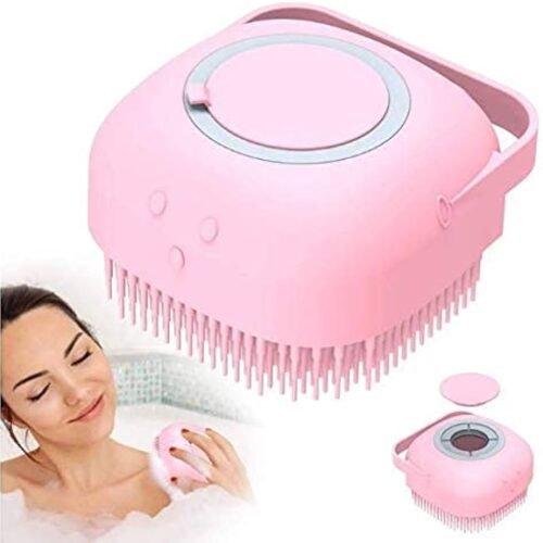 5995d2260d32e2372b3fc9614f8c4c1b.jpg Multifunction Bath Body Brush smbb Silicone Massage 2 in 1 with Shampoo SOAP Shower Gel Dispenser Shower Body Massage Brush Soft Cleaning Body