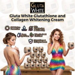 Gluta White Glutathione and Collagen Wh*-itening Clarifying face Cream gwcc