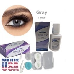 Colour GRAY- Fresh Look gcl Color Blends Contact Lens - Full Set - Color Contact Lens (Replacement Cycle: 12 Month)