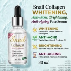 5d89cc726d628b5b240a88038032ddef.jpg Snail Collagen WHITENING, Swfs Anti-Acne, Brightening, Anti-Ageing Face Serum