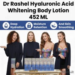 Dr Rashel Hyaluronic Acid Wh-iteIning Body 452 ML DRHL Lotion Deep Hydration, Moisture Retention, And Skin Smoothing