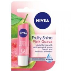 5f5d8431a1dc471760db1939375d1fd6.jpg NIVEA Lip Balm Fruity Shine - Guava With Spf 15 Long Lasting Moisturizing Lip Care, Delights Lips With Delicious Guava Flavor And Gives Shimmer Look (Nlbg)