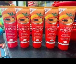 Nature Power (nppw) Papaya Skin Natural Moisture WHITENING FACE WASH125ml