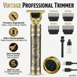 602ba9ce7d62dd0094c6cbb4d4a865bd.jpg Rechargeable Vintage Professional T9 Full Set of Hair Trimmer VPPT