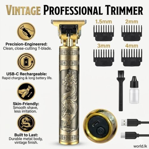 602ba9ce7d62dd0094c6cbb4d4a865bd.jpg Rechargeable Vintage Professional T9 Full Set of Hair Trimmer VPPT