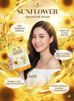 Precious Skin Thailand Sunflower Booster SFBS WHIITENING Soap brightening moisturizing