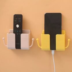 60cf1153bd8cf5a99ebd00409117a686.jpg Mobile Phone Charging Wall Mounted Self-Adhesive Organizer Control Storage Box Remote Control, Multifunction Stand Rack Phone Plug Wall Holder hook (wmsa)