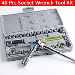 620cf69c9e98407c29e794dd268bbf5e.jpg Tool Kit - 40pc Spanner Socket Set Car Vehicle Motorcycle Repair Ratchet Wrench Set Cr-v Hand Tools Combination Bit Set Tool Kit (40WT)
